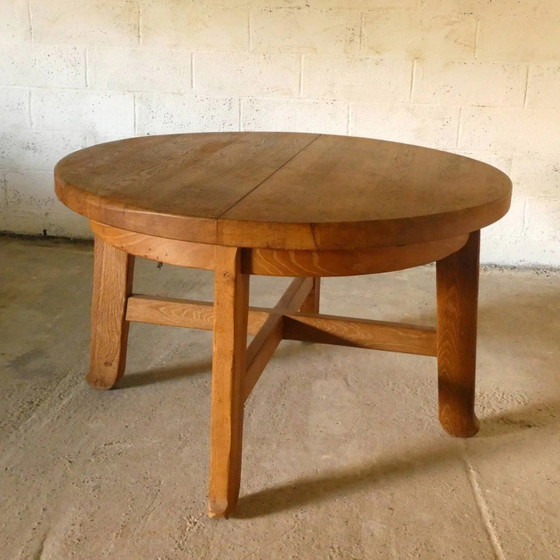 Sala da pranzo brutalista in rovere di De Puydt – Tavoli da pranzo, Legno (photo 6 of 9)