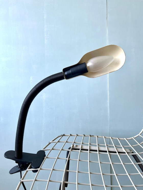 Image 1 of Vintage postmodern lamp, werkplaatslamp, werklamp, klemlamp, jaren 80/70