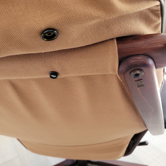 Image 1 of Göte Mobler 1960 Vintage Swivel Reclining Lounge Chair