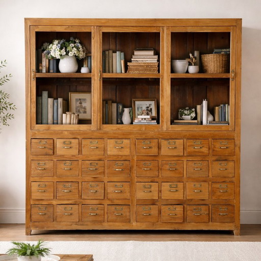 Display Cabinet with Drawers