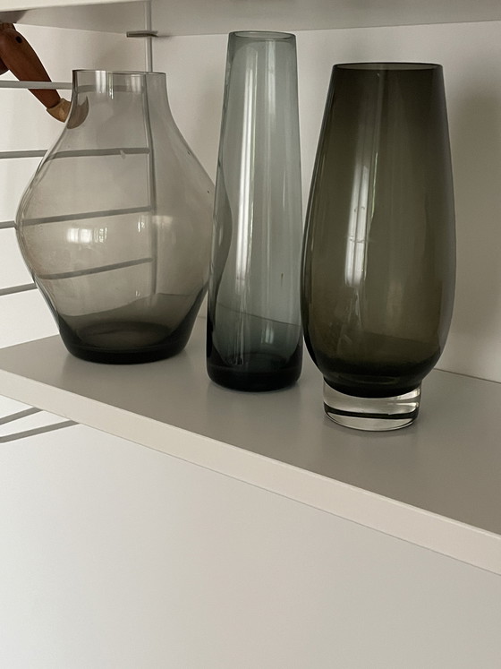 Image 1 of Set of 3 WMF tourmaline vases – Design Wilhelm Wagenfeld – Mid Century 50s
