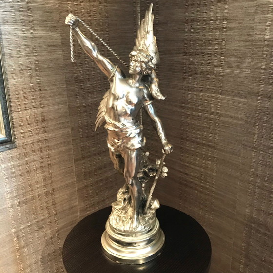 Image 1 of Statue en bronze nickelé de la collection Empel