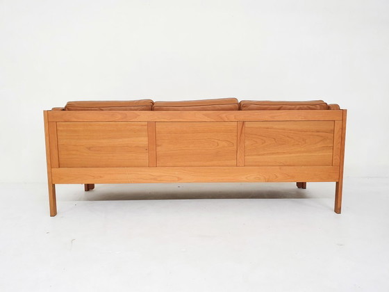 Image 1 of Borge Mogensen per il divano Fredericia "2343" in pelle cognac, Danimarca anni '60