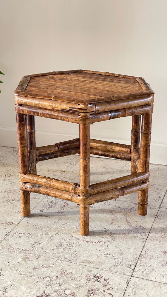 Image 1 of Vintage bamboo coffee table
