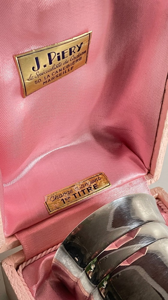 Image 1 of Silver-plated glass and napkin ring by UDNER