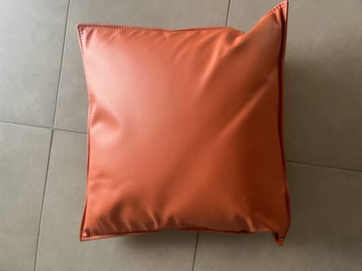 Leolux Large Sofa Pillow Leather Orange like NEW