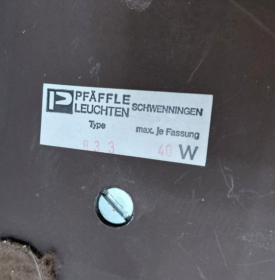 Image 1 of Pfaffl desk lamp model 833 in brown