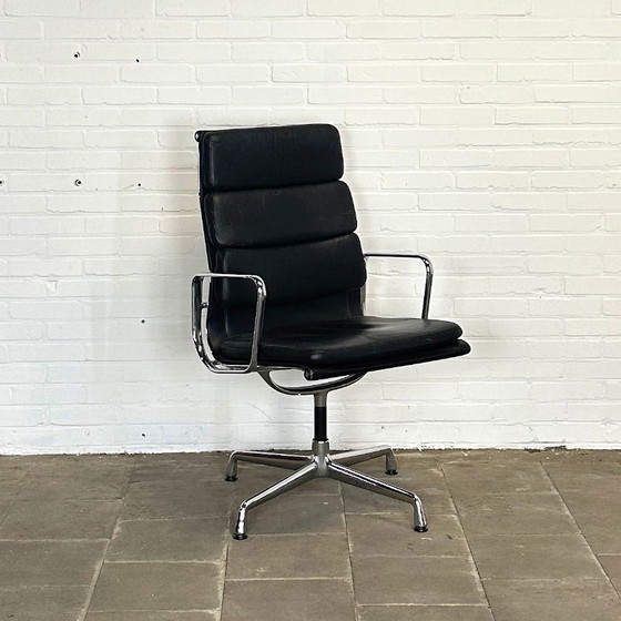 Image 1 of Vitra EA 209 Soft Pad Chair with High Back, Swivel and Armrests