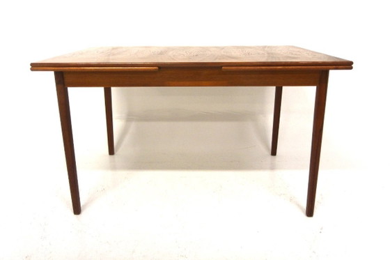 Image 1 of Teak "wrap-around" dining table, Sweden, 1960