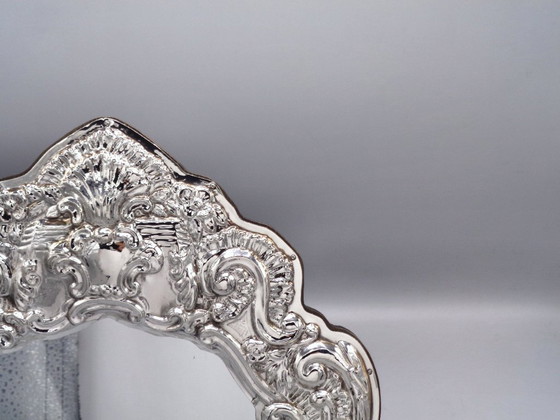 Image 1 of "Cartagloria" lijst/spiegel van 925 zilver, 30x30 cm