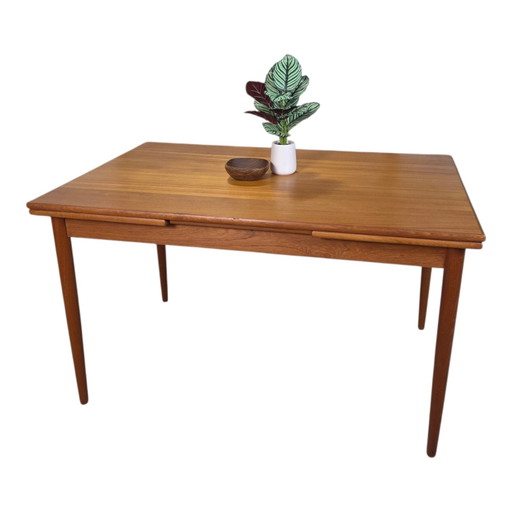 Vintage jaren 60 verlengbare Deense eettafel teak topstaat!