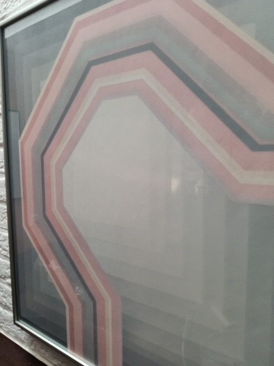 Postmodern Art Print 1980s Framed – Glass, Metal (photo 6 of 6)