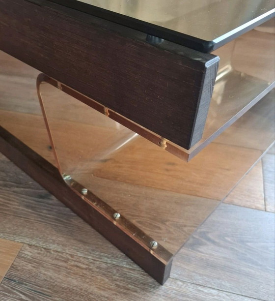 Tavolino da caffè vintage Roche Bobois Wengé Acrilico – Tavolini da caffè, Legno, Vetro (photo 15 of 15)