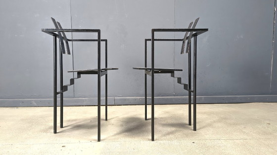 Image 1 of Trix eetkamerstoelen van Karl Friedrich Förster voor KFF, jaren 80, set van 2