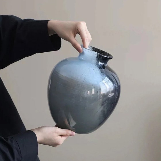 Cloudnola Set of 2 Hand-Blown Glass Designer Vases (photo 3 of 11)