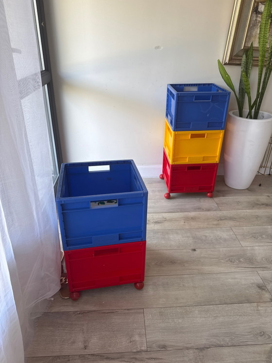 Vintage IKEA MÅRD Opbergboxen – Set Van 5 – Armadi contenitori, Plastic (photo 12 of 14)