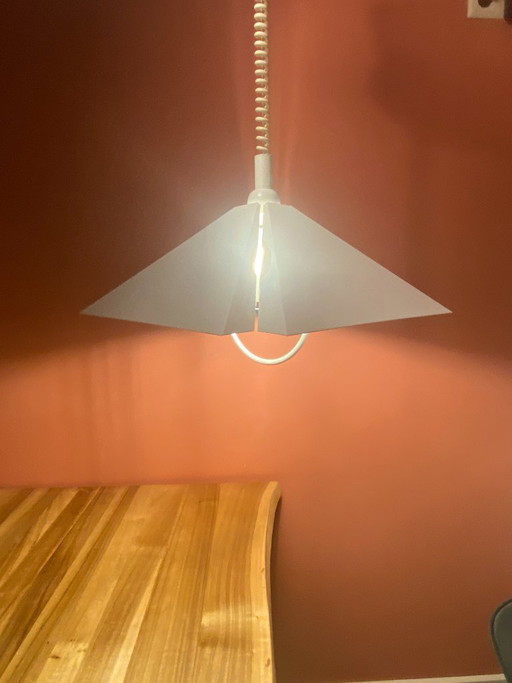 Lampada a Sospensione Dijkstra Piramide | Mid-Century Modern Olandese | Regolabile a Saliscendi | Anni '70