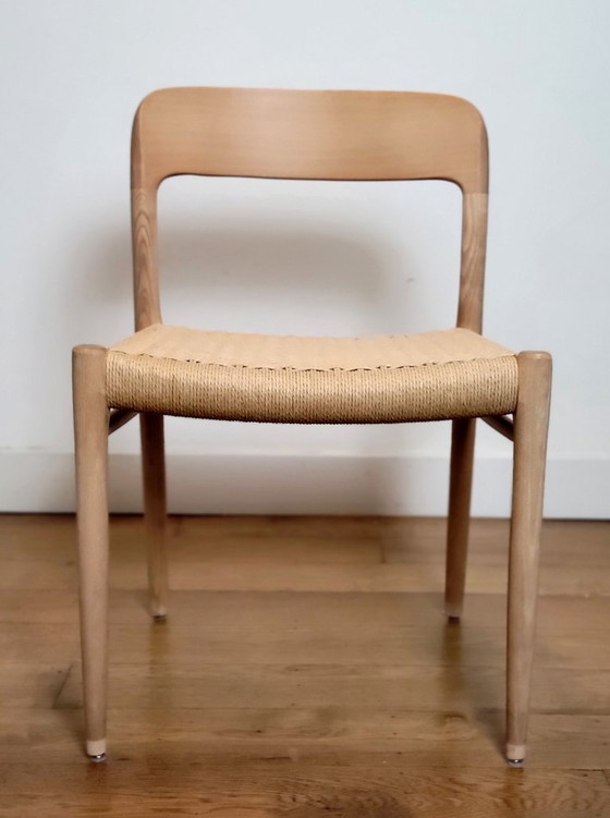 Image 1 of Set di 4 sedie modello 75 di N.O. Møller in legno di faggio