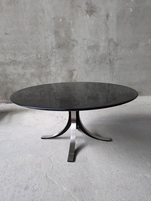 Tecno - Osvaldo BORSANI & Eugenio GERLI - Table - T69 Table - Aluminum, Black lacquered