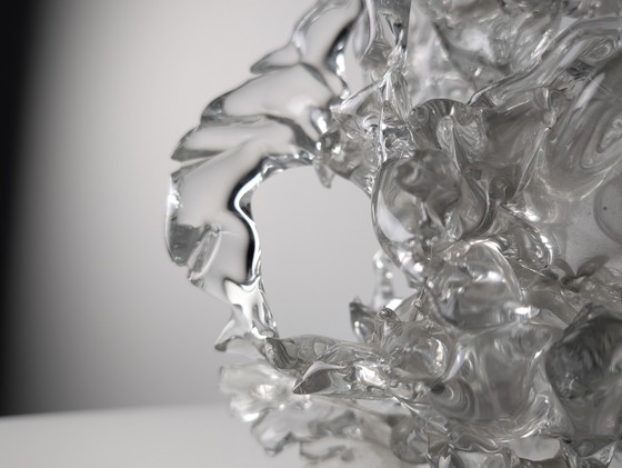 Image 1 of Sculpture en cristal et corail, René Roubicek, République tchèque, années 1960