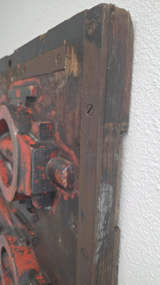 Image 1 of Placa de molde industrial original XXL | Pátina de fábrica de mediados de siglo