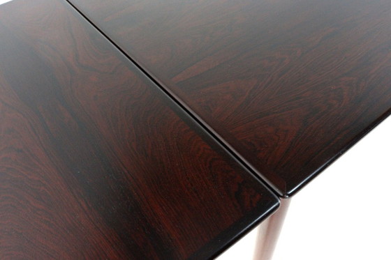 Image 1 of Palissander verlengbare rechthoekige eetkamertafel vintage 