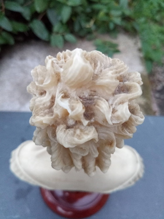 Alabaster Bust Manon Lescaut, Decorative Objects, Stone, Multi Color (photo 10 of 10)
