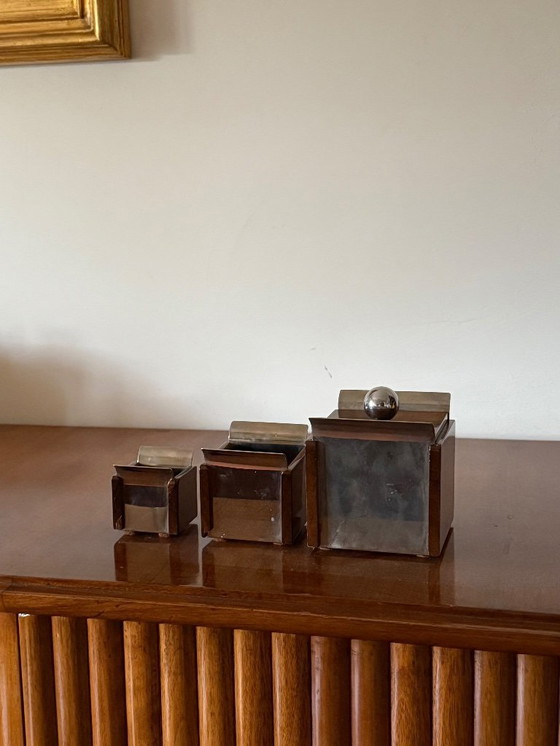 Image 1 of Set asbakken uit het midden van de 20e eeuw, Ico Parisi, Italië, jaren 60.