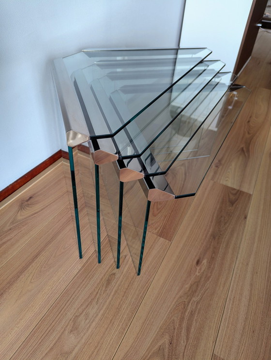 Image 1 of Gallotti & Radice - Tables d'appoint triangulaires par Pierangelo Gallotti