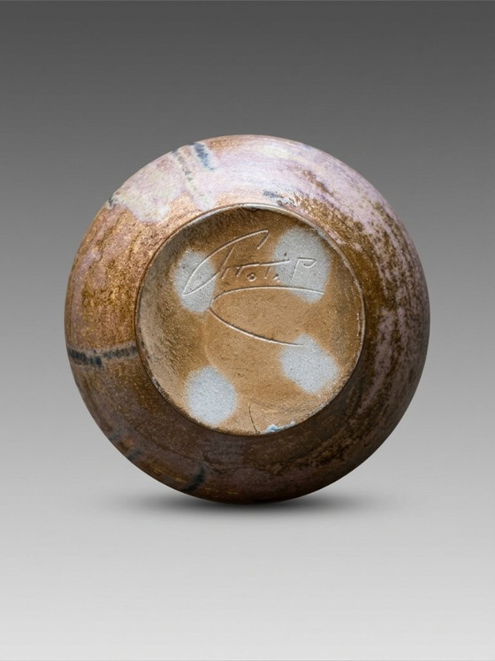 Jarrón de Gres Esmaltado Maurice Pitot – Bélgica – Años 60 – Jarrones, Ceramic (photo 8 of 10)