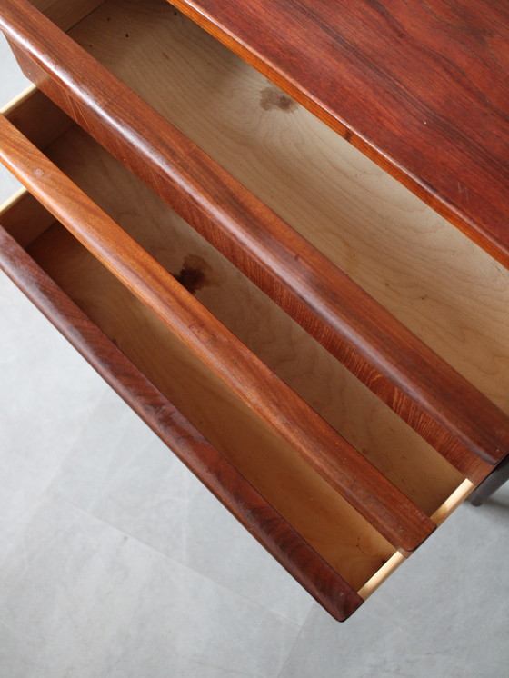 Image 1 of Vintage Danish narrow chest of drawers in teak