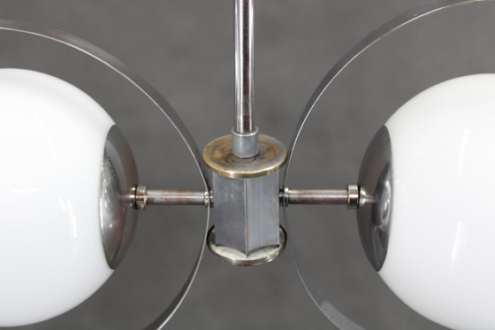 Image 1 of Bauhaus kroonluchter uit 1940, Tsjecho-Slowakije