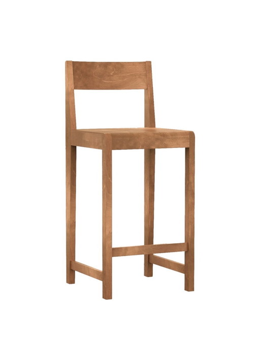 FRAMA Bar Chair 01 H65 Warm Brown Birch (set of 2)