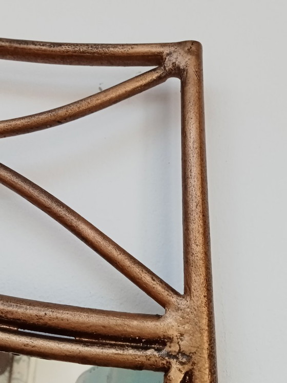 Image 1 of 3 delig Palazzo art / art nouveau vestibule set spiegel kapstok paraplu houder goud metaal kleur