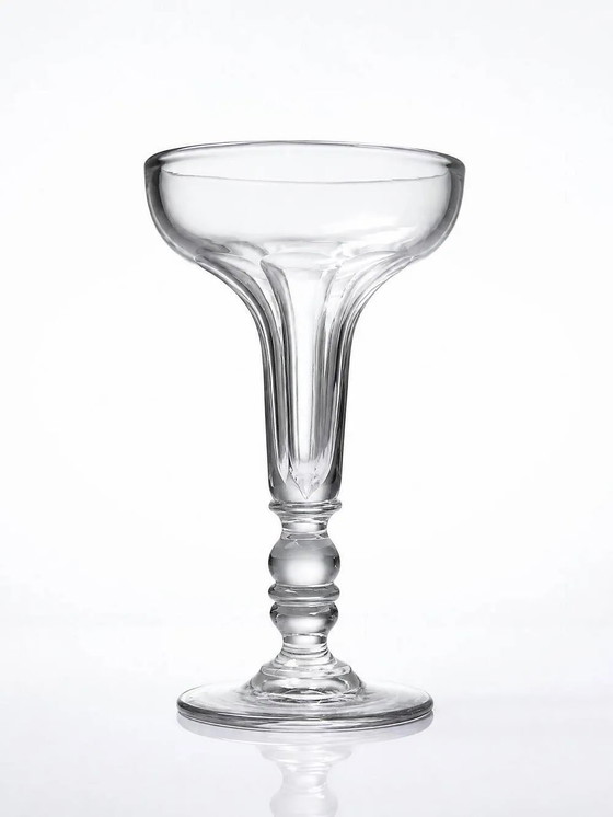 Champagne coupe, antique champenoise attributed to Baccarat, Napoleon III., Glass & Decanter, Crystal, Glass (photo 3 of 11)