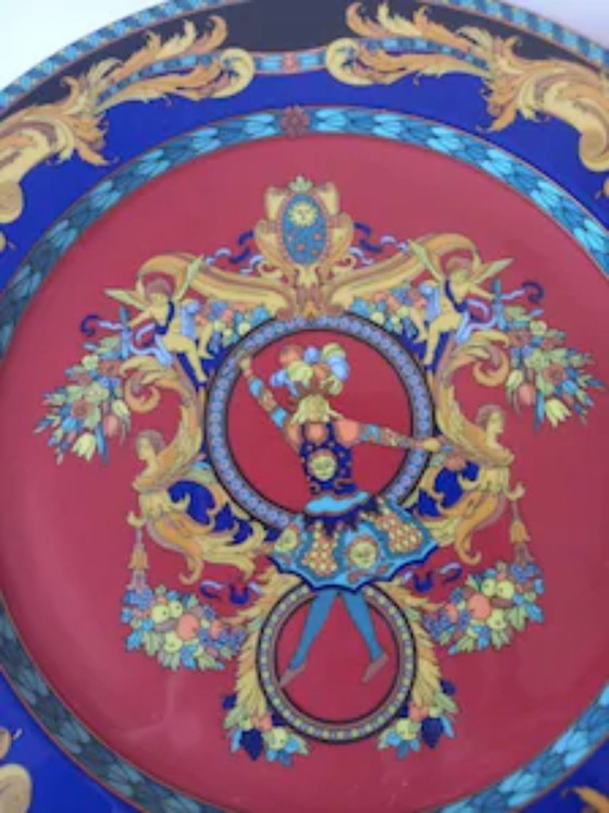 Piatto in Porcellana Versace Rosenthal “Le Roi Soleil” – 31 cm, 1995 – Decorazioni murali, Ceramic (photo 8 of 9)