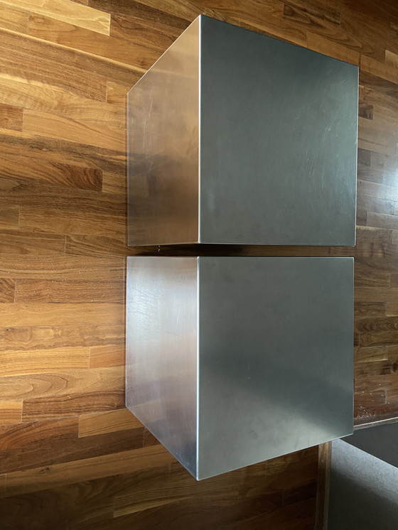 Image 1 of Tavolino di design in acciaio inox del marchio Casa Milano