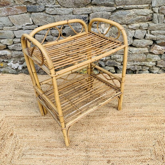 Image 1 of Rattan-Nachttisch