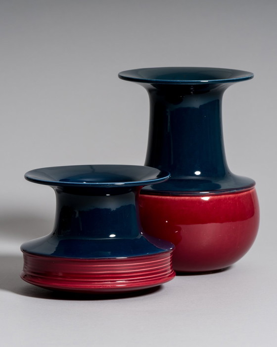 Image 1 of Rare Ensemble of Five Rosenthal Studio Linie Ceramic Vases by Tapio Wirkkala, c. 1970s