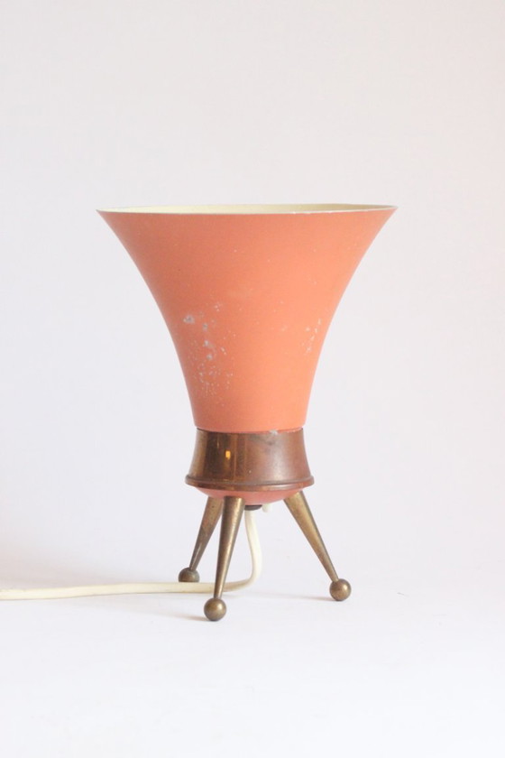 Image 1 of Lámpara de mesa con trípode de la era atómica, década de 1950