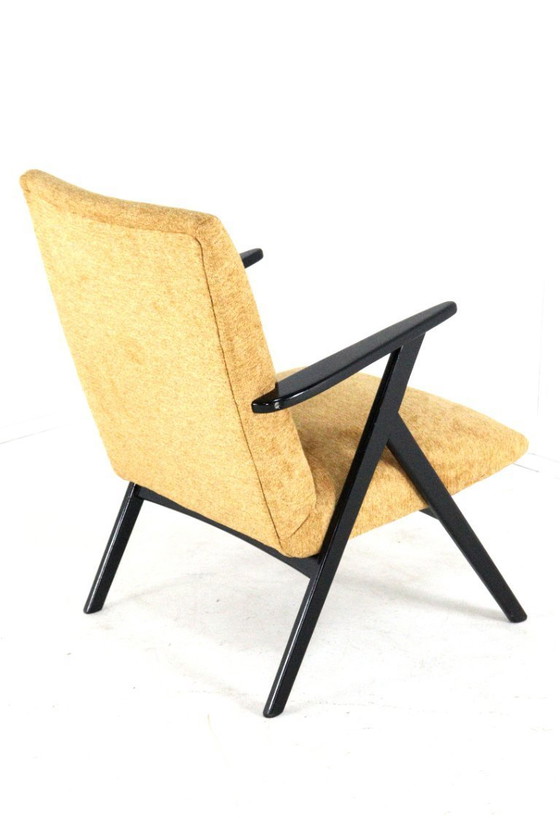 Image 1 of Fauteuil 'De Lier' Vintage Nieuw Gestoffeerd