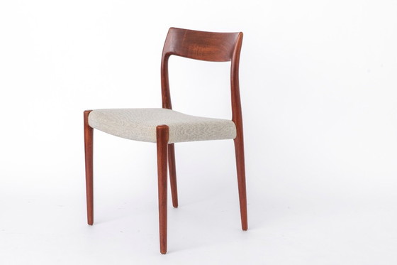 Image 1 of Set of 4 Niels Otto Møller Model 77 Chairs, Danish Mid Century Teak Dining Chairs 1959 Design, Vintage Set
