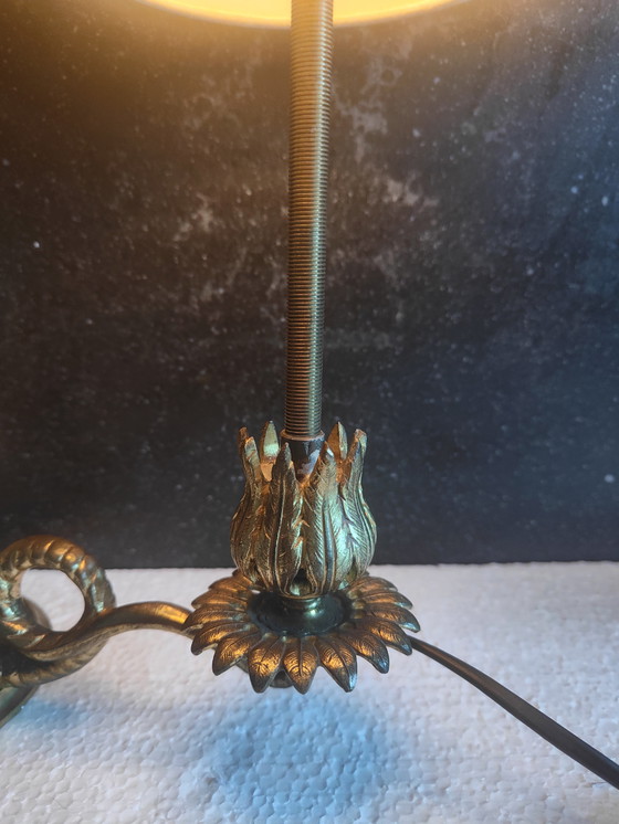 Image 1 of Antike mythologische Drachenlampe – Einzigartiges Bronzedesign