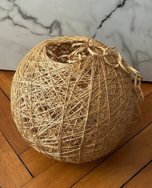 Vintage-Pendelleuchte mit Kugelkette