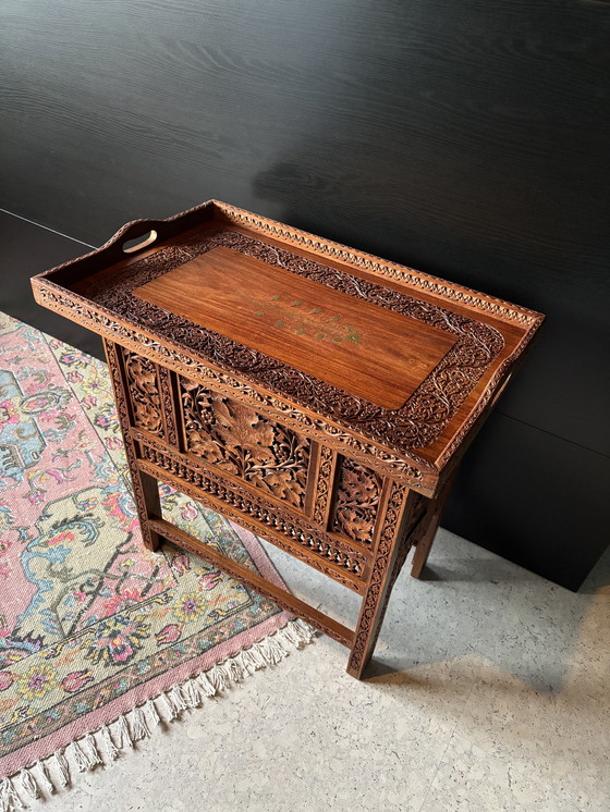 Image 1 of Anglo Indische bijzet tafel inklapbaar 