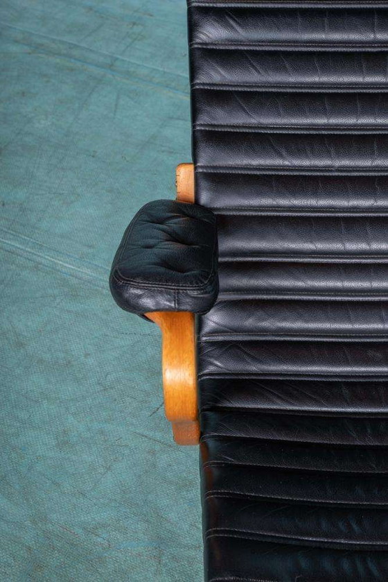 Image 1 of Design Lounge armchair & stool 70s Bruno Mathsson Pernilla