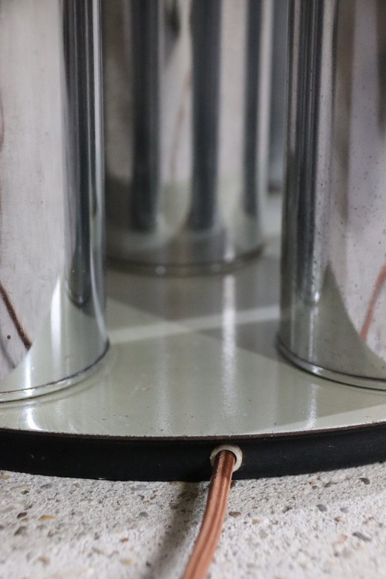 Image 1 of Goffredo Reggiani – Organ / Chrome Tube Floor Lamp – Italy – 1970s