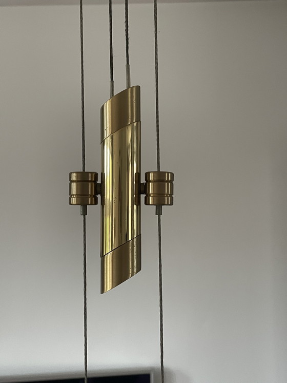 Image 1 of Lampada a sospensione B+M Leuchten 3 luci "regolabile in altezza" Montaggio a soffitto Anni '90