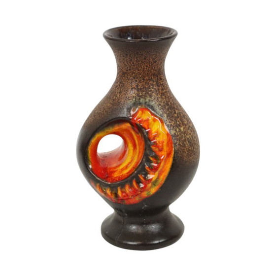 Image 1 of Vaso di lava arancione grasso Germania Ovest