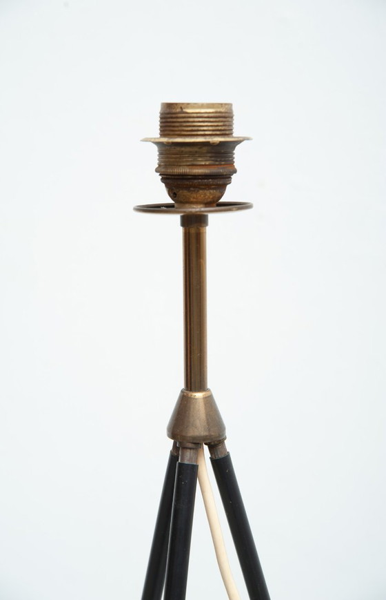 Image 1 of Stativ mit plissiertem Kunststoffschirm, 1950er Jahre